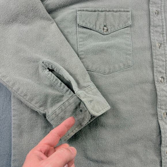 VTG Winter Run Chamois Flannel Mens 2XL Cotton Heavyweight Long Sleeve USA - Picture 3 of 7